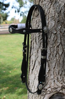 Picture of Black Scalloped "Blueberry" bridle