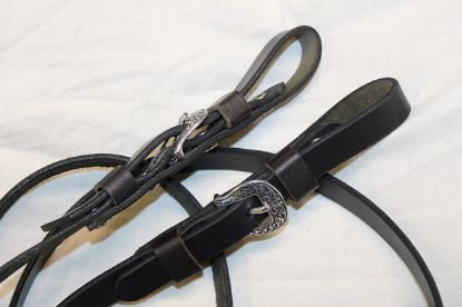 Picture of English Bridle Leather Black Loop Reins