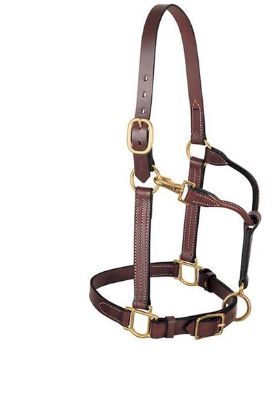 Picture of All Purpose 1" leather halter by Weaver Leather