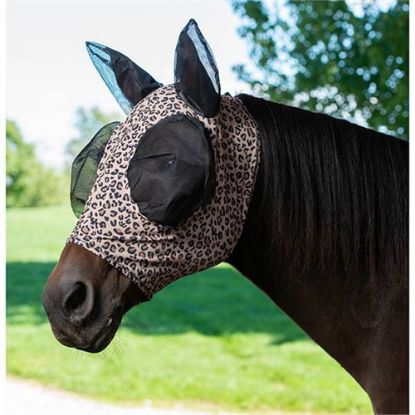 Picture of Covered Ear Lycra Flymask - Leopard