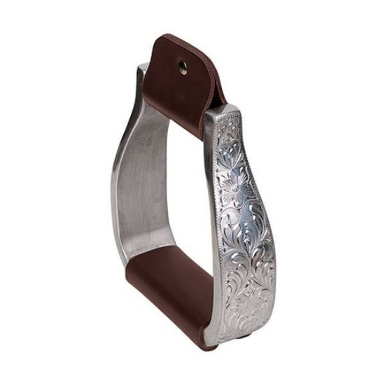 Picture of Aluminum Stirrups with Engraved Band, Visalia